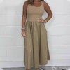 Emilia | Zeitloses ärmelloses Kleid in einfarbigem Look für Damen