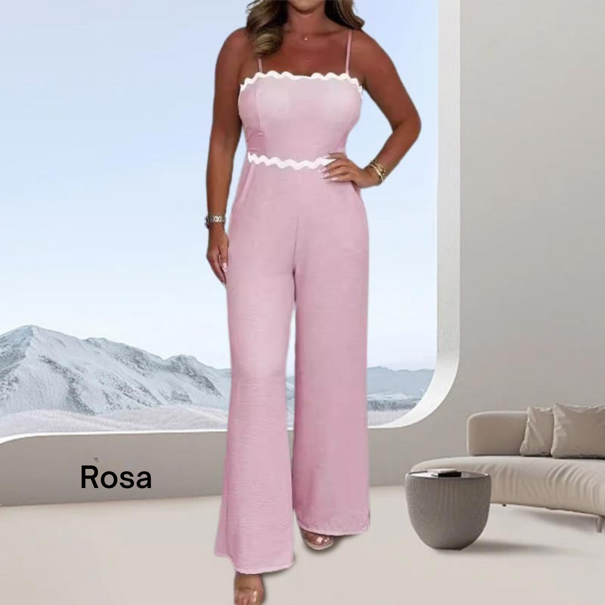 Winnie™ | Eleganter trägerloser Jumpsuit mit integriertem BH für Damen