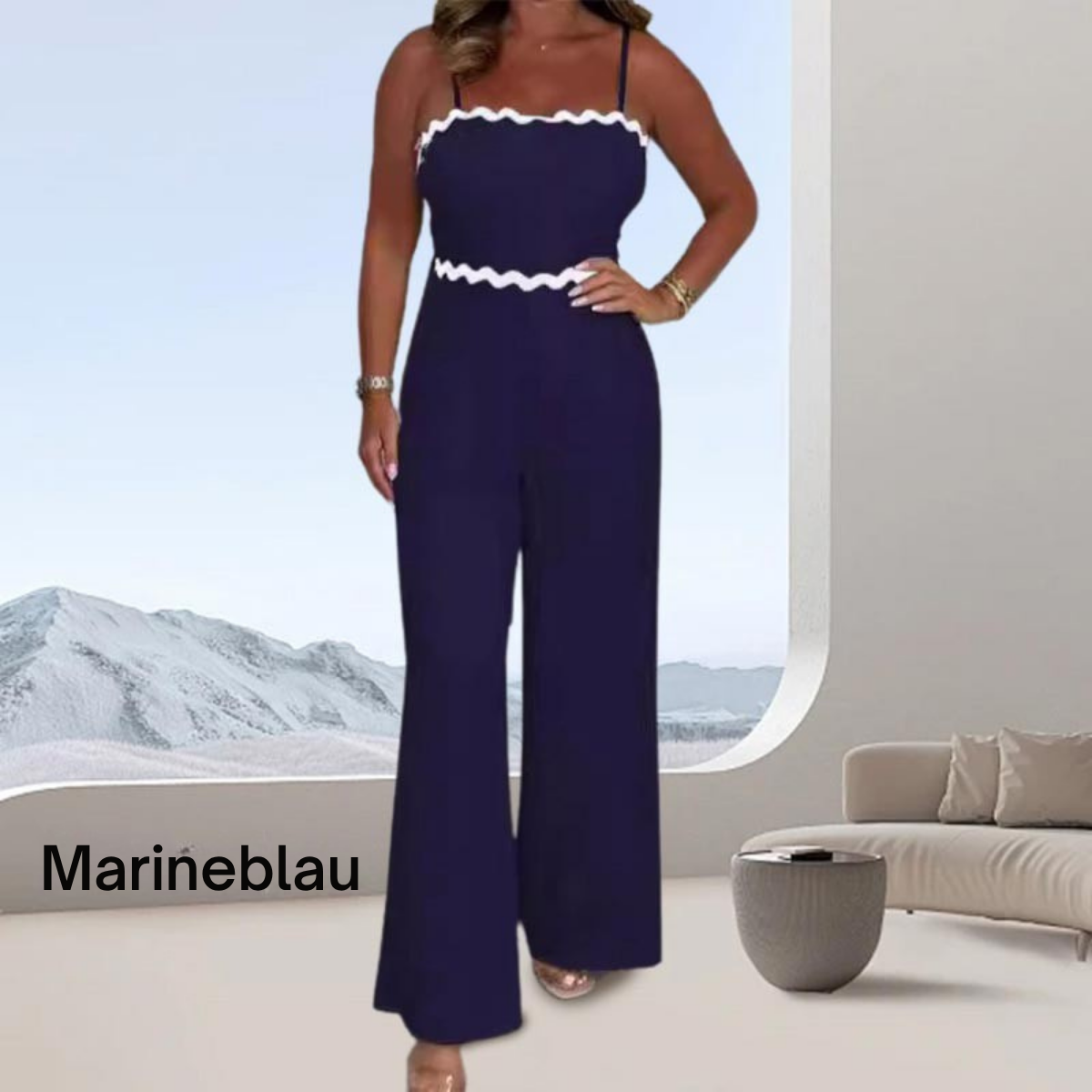 Winnie™ | Eleganter trägerloser Jumpsuit mit integriertem BH für Damen