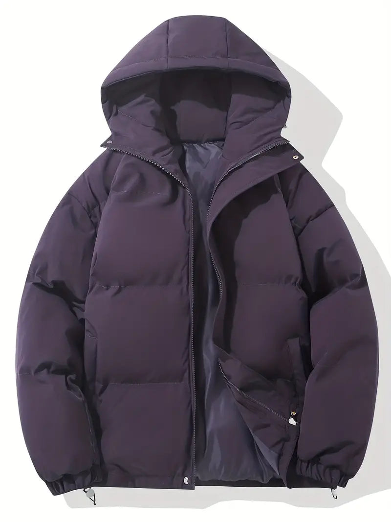 Elcy- Gefütterte Winterjacke mit Kapuze - Violett / S