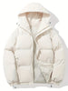 Elcy- Gefütterte Winterjacke mit Kapuze - Beige / S