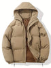 Elcy- Gefütterte Winterjacke mit Kapuze - Khaki / S