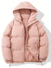 Elcy- Gefütterte Winterjacke mit Kapuze - Rosa / S