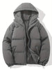 Elcy- Gefütterte Winterjacke mit Kapuze - Dunkelgrau / S