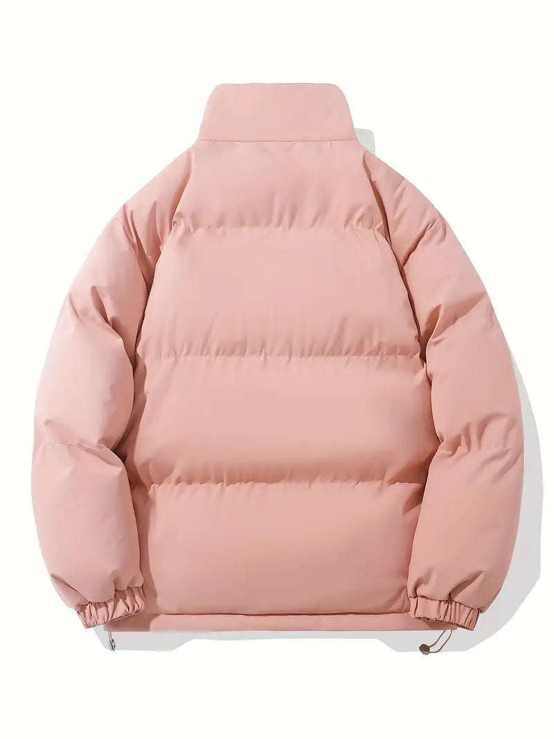 Elcy- Gefütterte Winterjacke mit Kapuze - Rosa / S