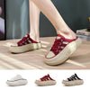 SnugFeet™ - Damen-Halbschlappen mit geschlossenem Zehenbereich - Rot / 35