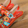Kressa | Elegante rote Sandale mit Absatz und hohem Komfort