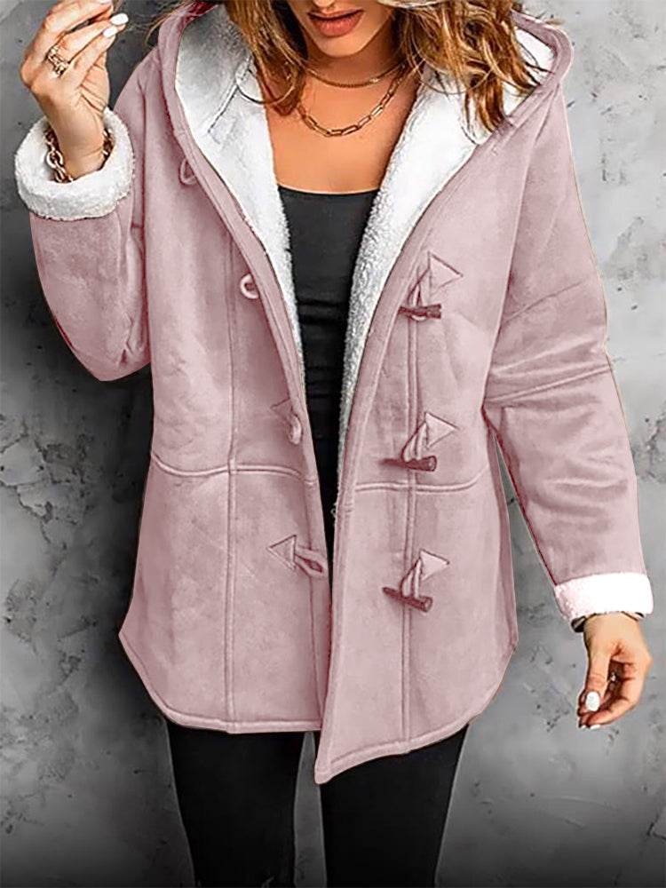 Hilda - Eleganter Herbstmantel - Rosa / S