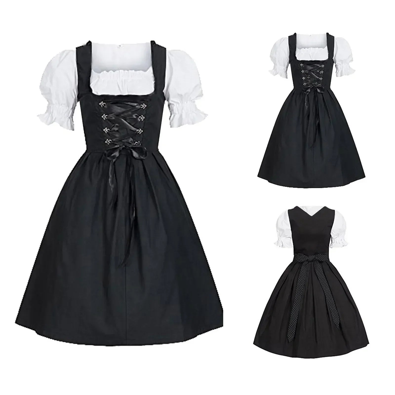 Elegantes Damen-Dirndl mit Schürze für das Oktoberfest