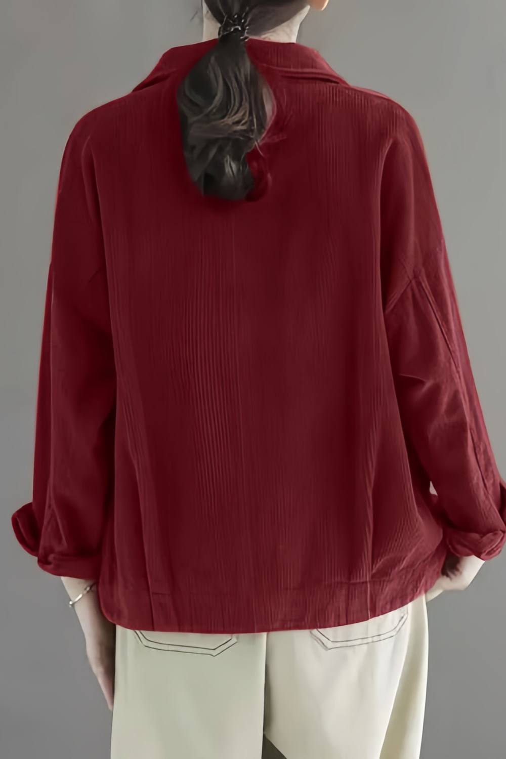 Marleth | Klassische Cordjacke mit Knopfleiste