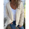Zara™ | Strick-Cardigan mit V-Ausschnitt - Jakker - Aprikose / S