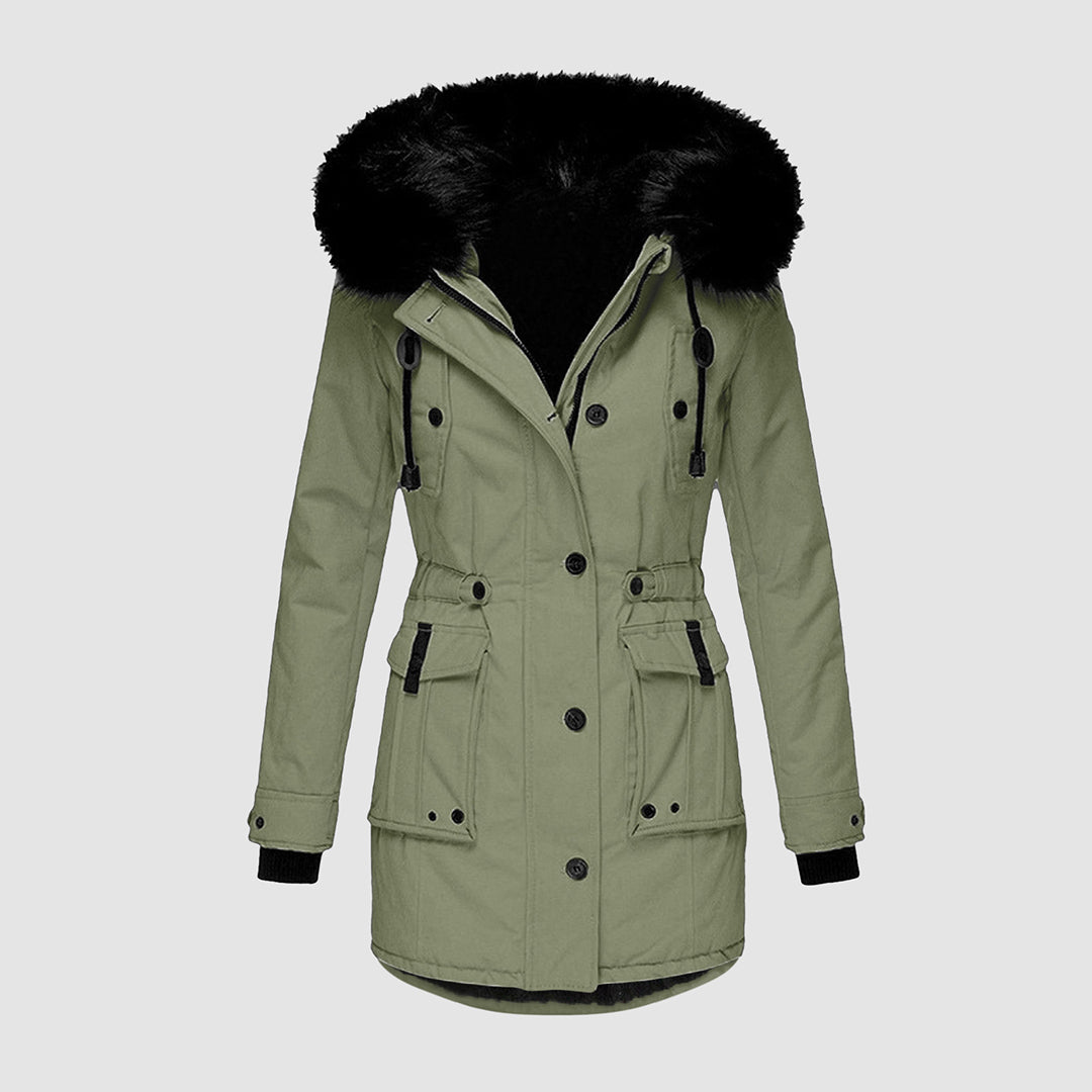Luana™ | Fellgefütterte Winterjacke - Winter Coats - Grün / XXS