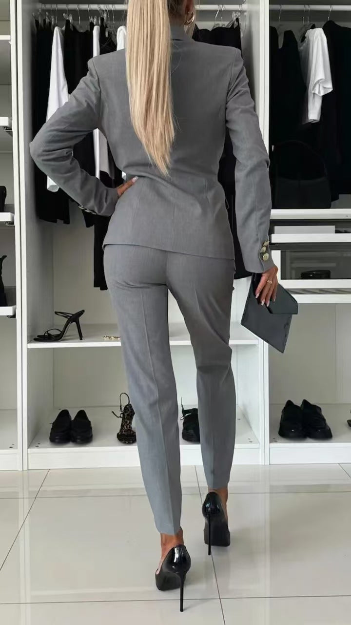 Amiyah | Damen-Slim-Anzug, klassisch & elegant