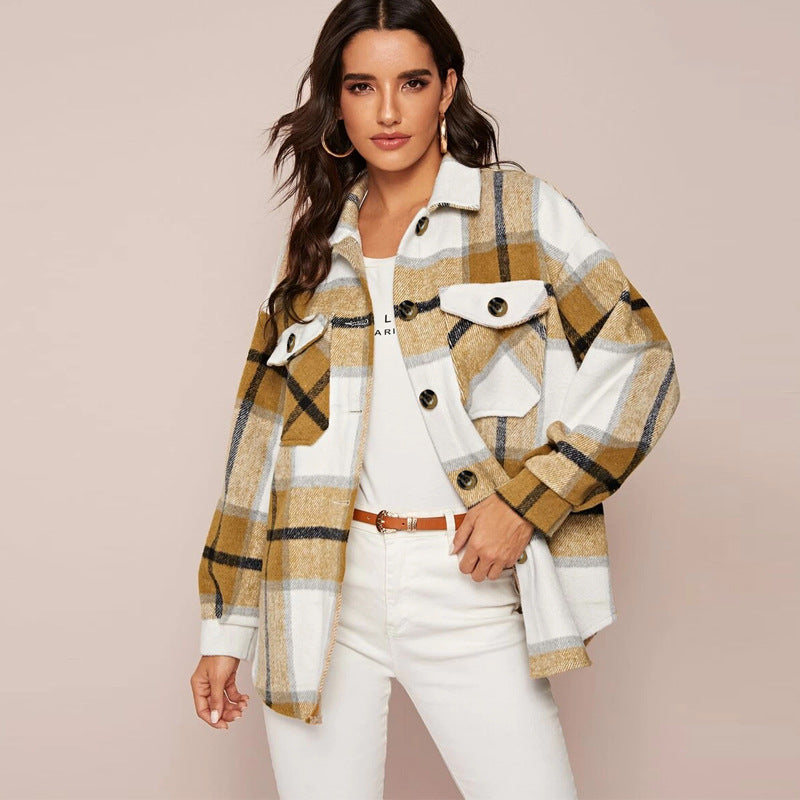 Lillie | Locker geschnittene Retro-Karoshirt