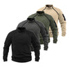 Nelson | Taktischer Militär-Zipper-Sweatshirt für Herren - Armeegrün / XS