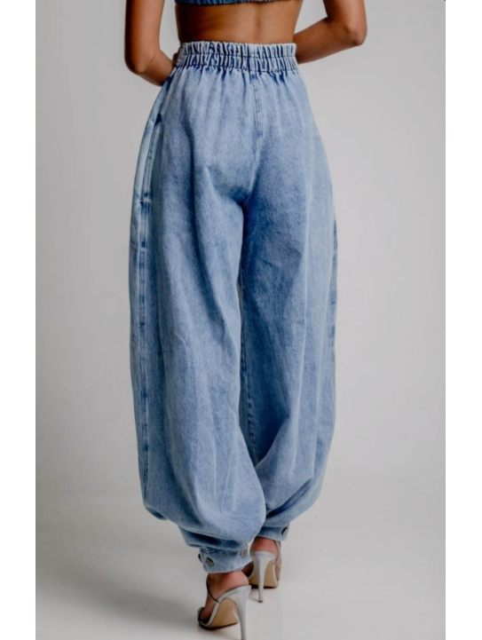 Jane™ | Hoch taillierte Baumwollhose für Damen