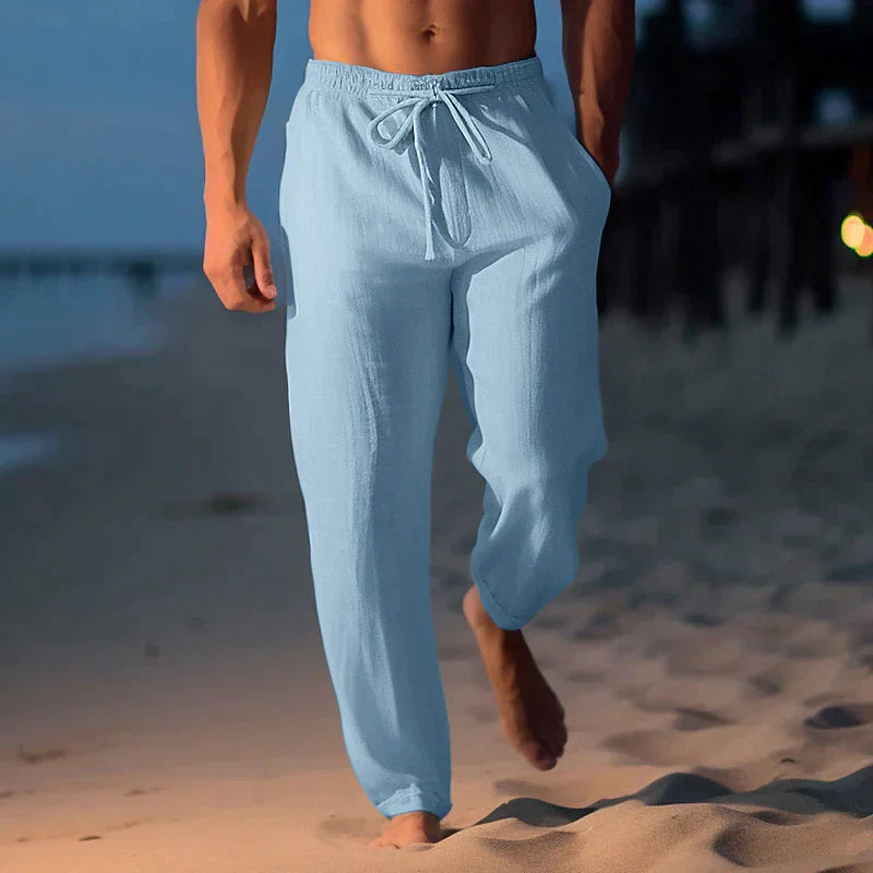 Emerson | Lässige Herrenhose aus leichtem Leinen