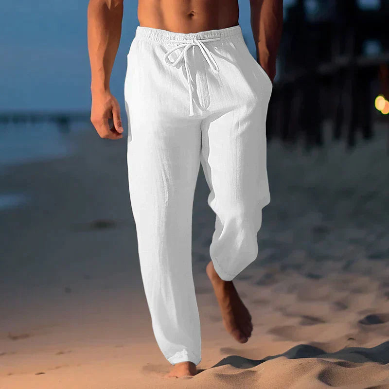 Emerson | Lässige Herrenhose aus leichtem Leinen