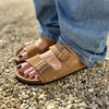 Polla | Wildleder Sandalen mit doppeltem Riemen