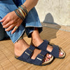 Polla | Wildleder Sandalen mit doppeltem Riemen