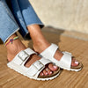Polla | Wildleder Sandalen mit doppeltem Riemen