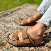 Polla | Wildleder Sandalen mit doppeltem Riemen