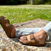 Polla | Wildleder Sandalen mit doppeltem Riemen