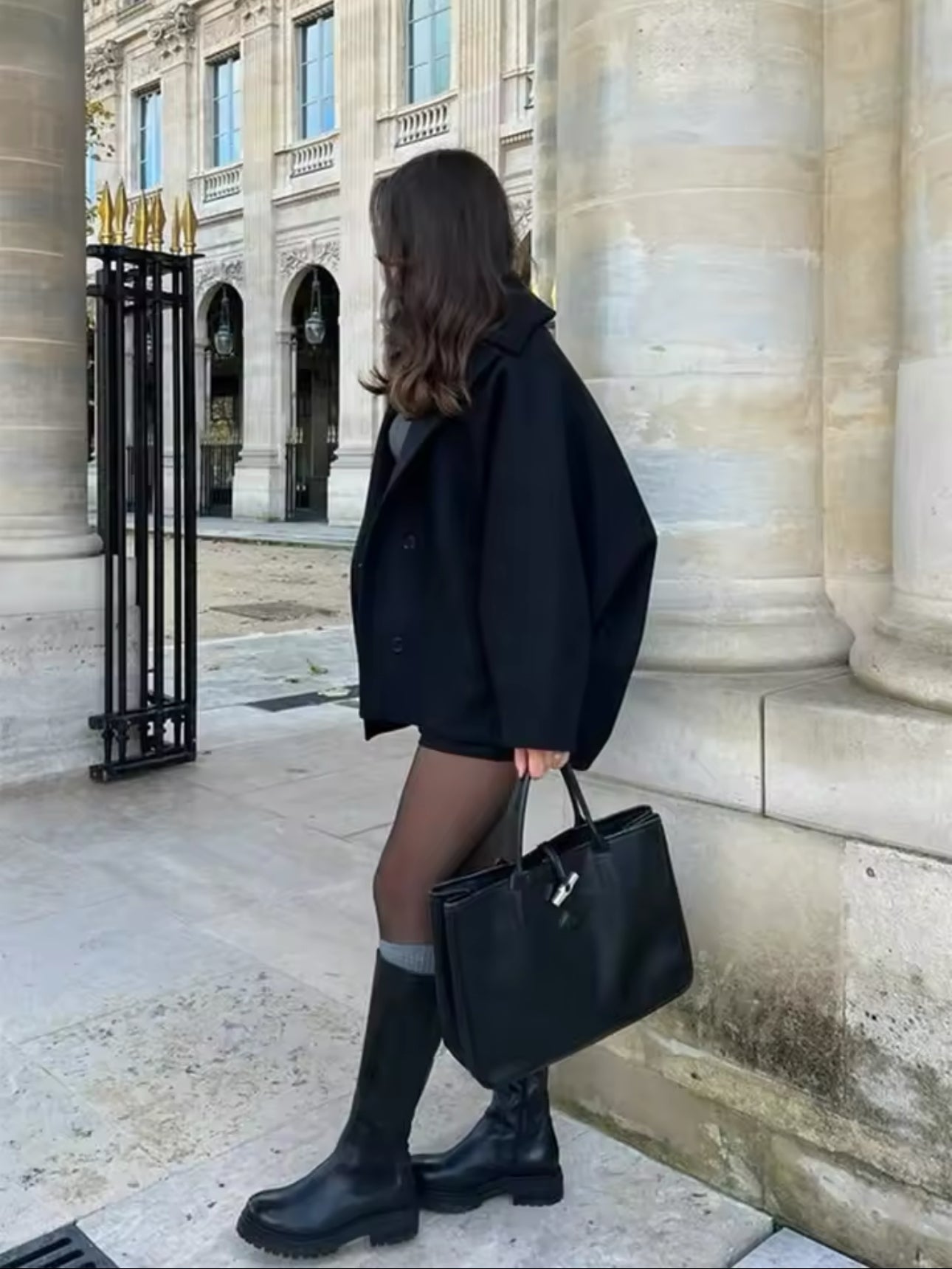 Linsey | Trendiger, übergroßer Wollmantel - Fashion - Braunbeige (fast ausverkauft) / XS