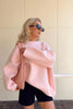Beth | Oversize-Hüftpullover in Rosa