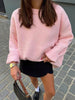 Beth | Oversize-Hüftpullover in Rosa