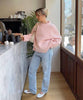 Beth | Oversize-Hüftpullover in Rosa