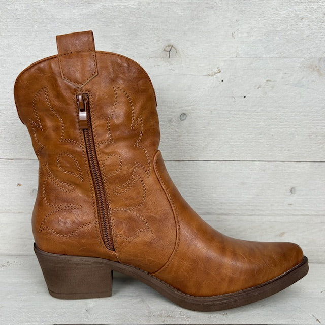 Janella | Cowboystiefeletten in Lederoptik