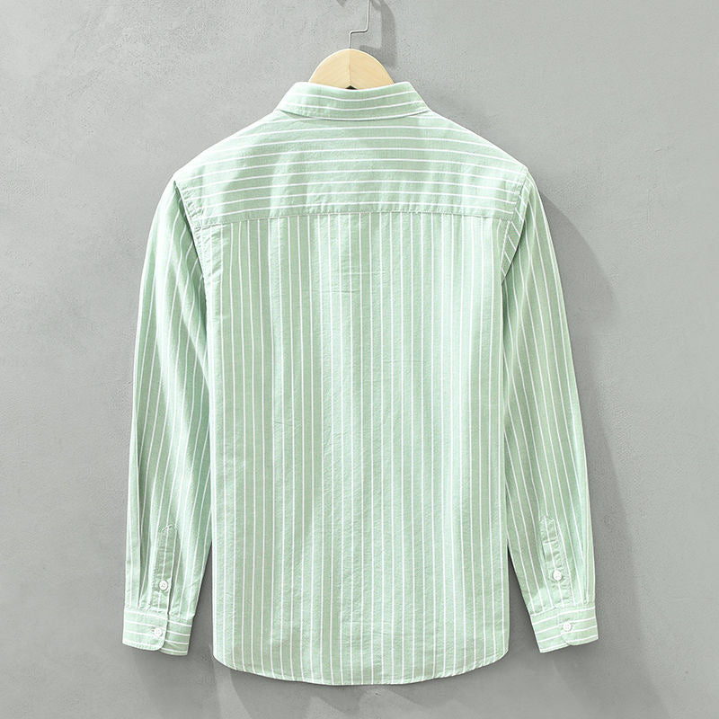 Kevin™ | Leinenhemd - Grün / XS