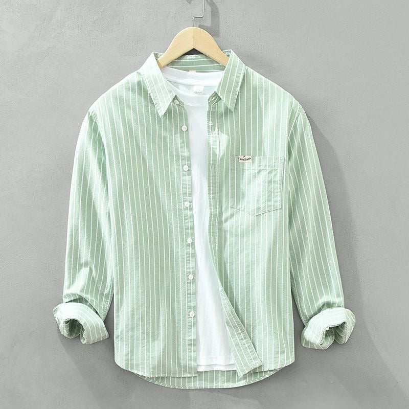 Kevin™ | Leinenhemd - Grün / XS
