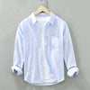 Kevin™ | Leinenhemd - Blau / XS