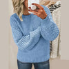 Kelly | Klassischer Wollpullover - 1994-R - Babyblau / S