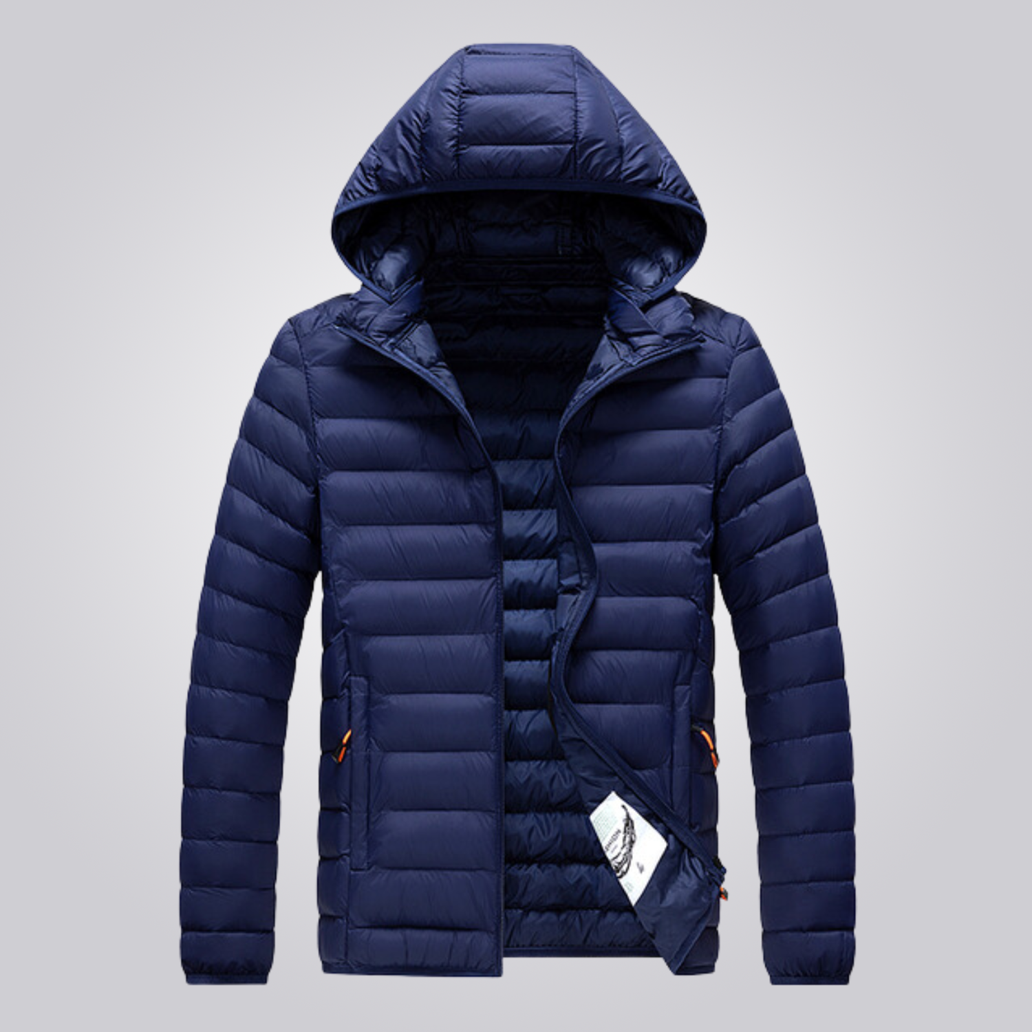 FlexKalt™ – Wattierte Jacke mit abnehmbarer Kapuze - Dunkelblau / M