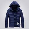 FlexKalt™ – Wattierte Jacke mit abnehmbarer Kapuze - Dunkelblau / M