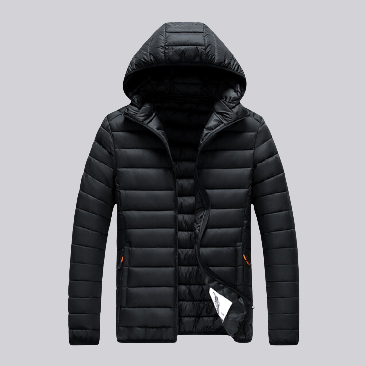 FlexKalt™ – Wattierte Jacke mit abnehmbarer Kapuze - Schwarz / M
