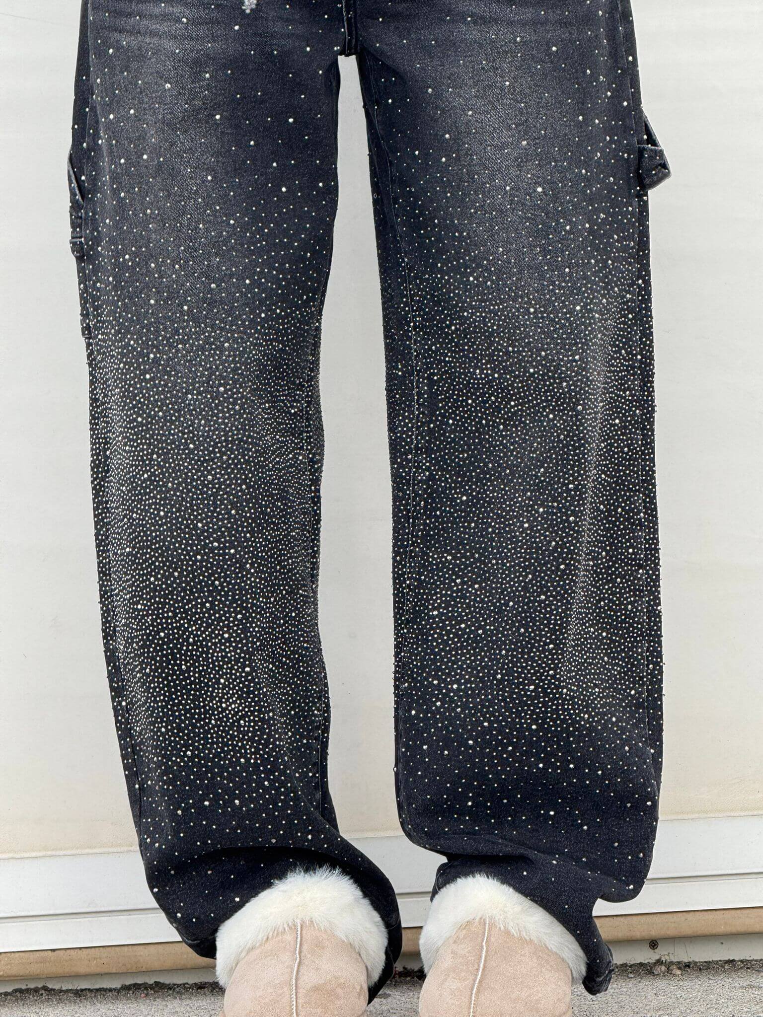 Georgie | Modische Hose mit Strass-Highlight