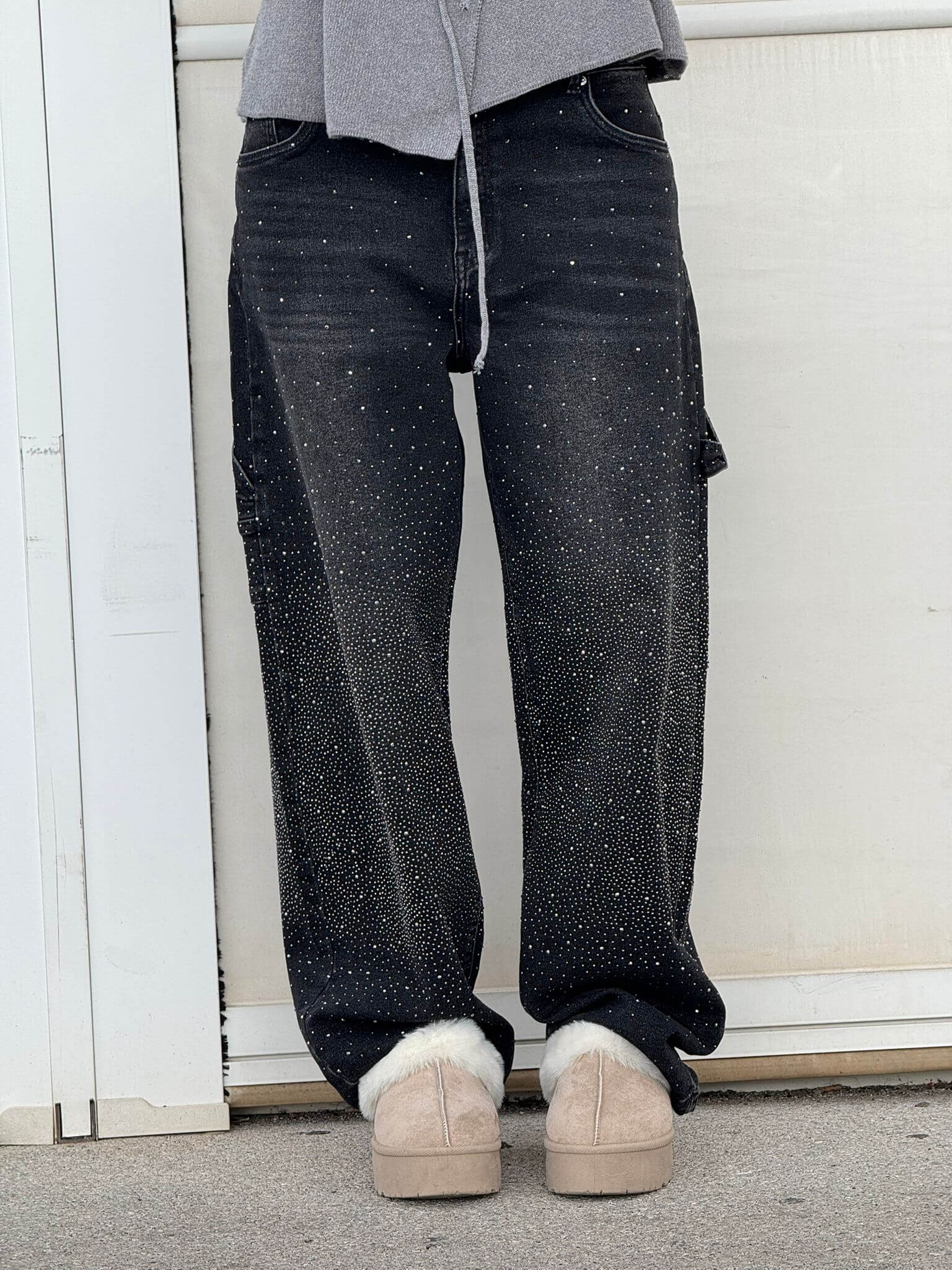 Georgie | Modische Hose mit Strass-Highlight