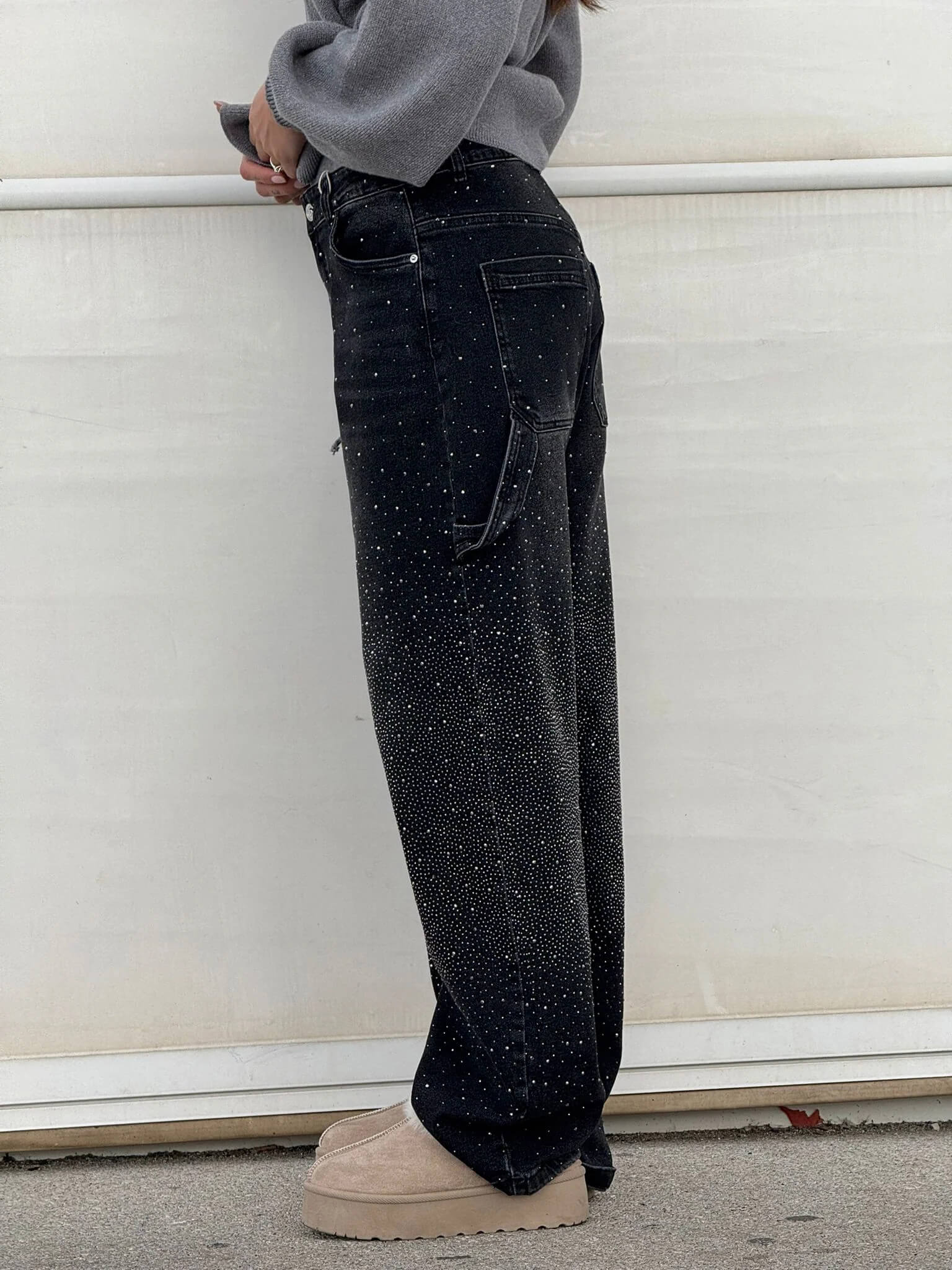 Georgie | Modische Hose mit Strass-Highlight