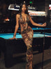 Paola | Sexy Maxikleid mit Valarie-Print