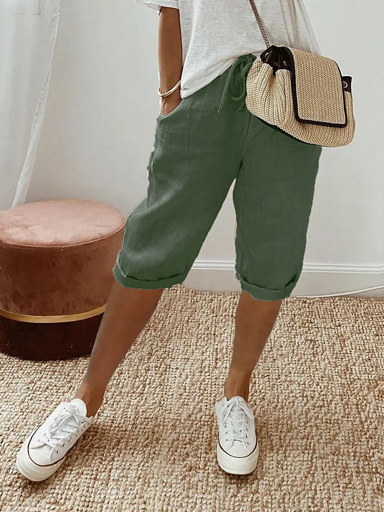 Dory | Caprihose aus Leinen für Frauen