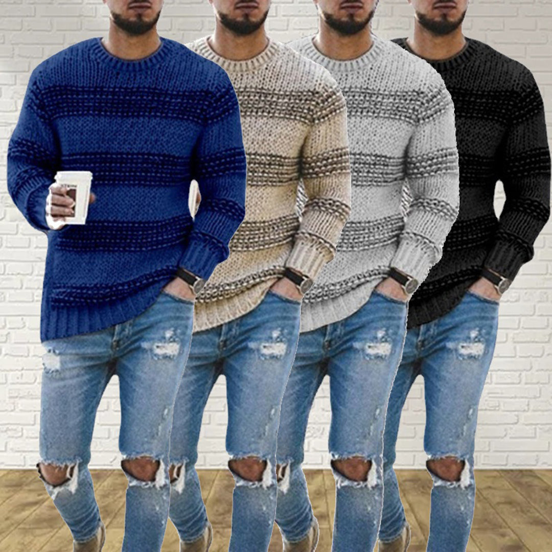 ArcticWarm™ | Norwegischer Grobstrick für Männer - Khaki / S