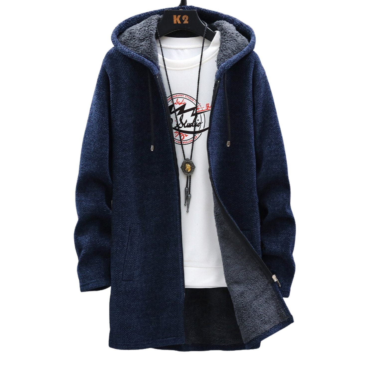 Elodie™ | Herbstliche Wärmejacke - Blau / XS