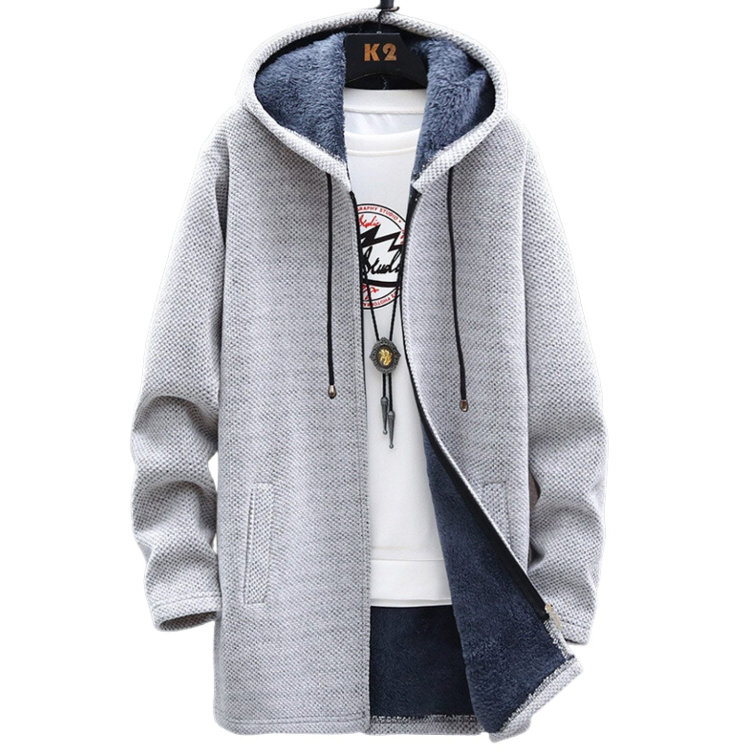 Elodie™ | Herbstliche Wärmejacke - Hellgrau / XS