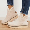 Kyrra™- Fellstiefel aus weichem Kunstleder - lässig, warm, dehnbar - woman - Beige / 35