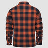 Benedikt™ | Gefütterte Karo-Hemdjacke - Orange / S