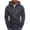 David™ | Vielseitige Herren Fleecejacke - Dunkelgrau / S